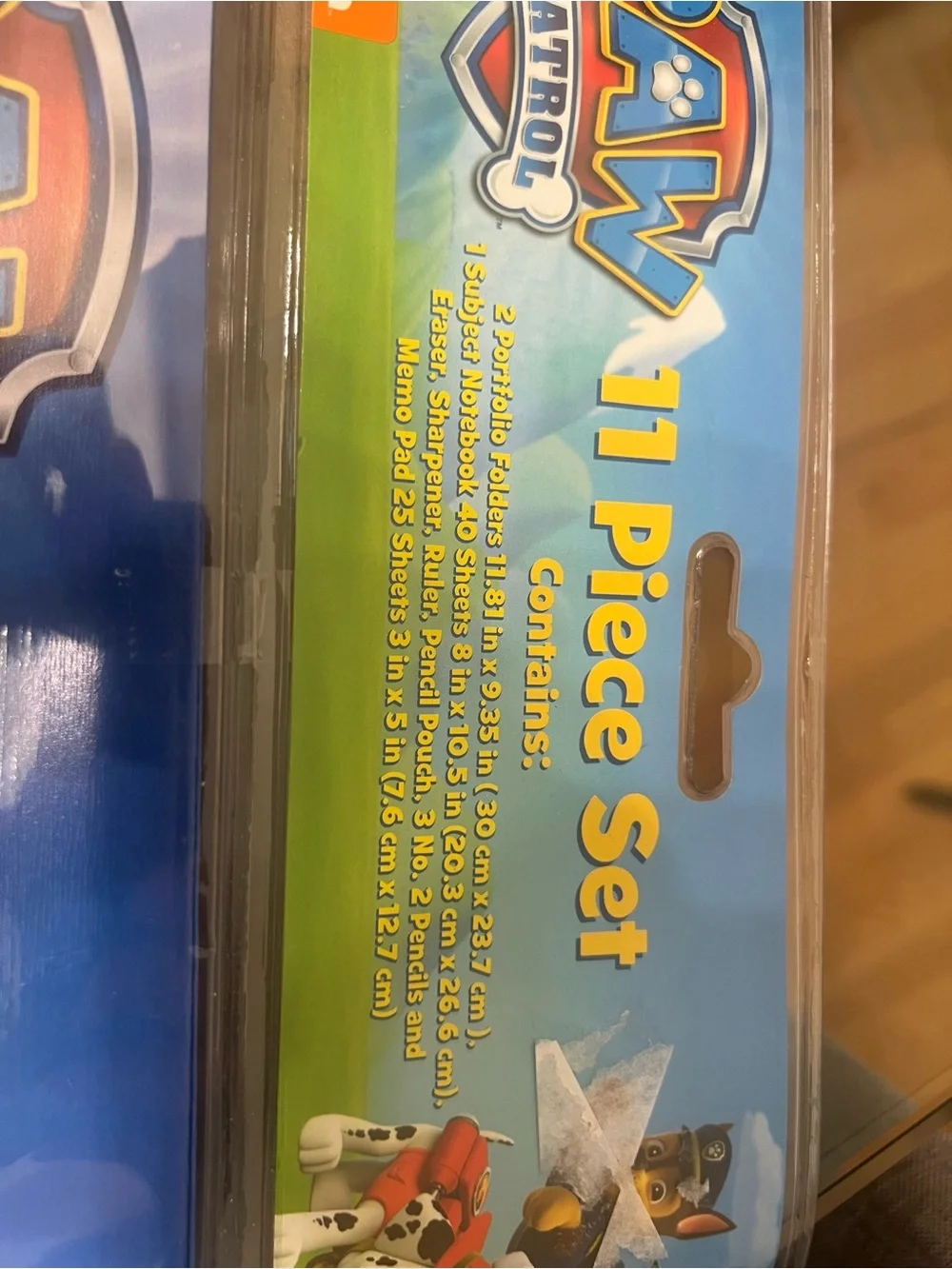 Paw Patrol Kids 11 piece school Stationery Set - folders, pencils etc